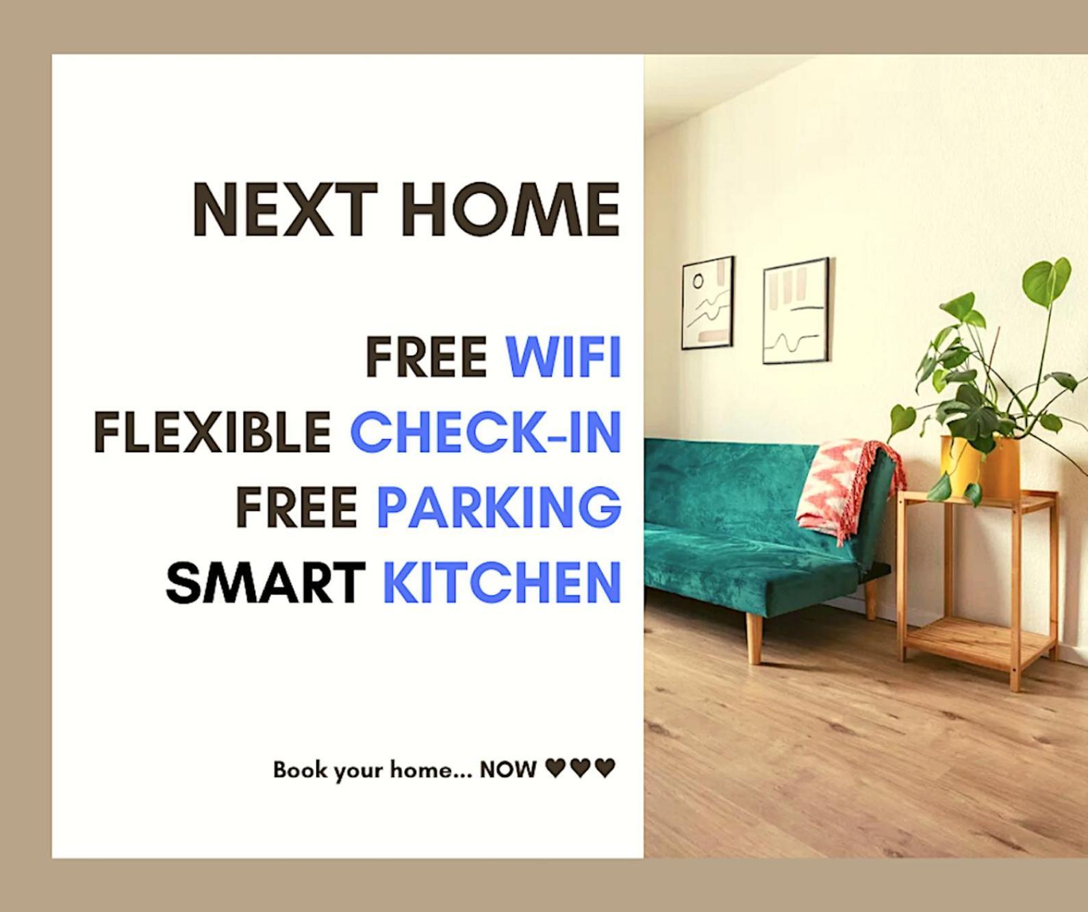 Next Home - Free Parking & Wifi - Badewanne Duisburg Kültér fotó